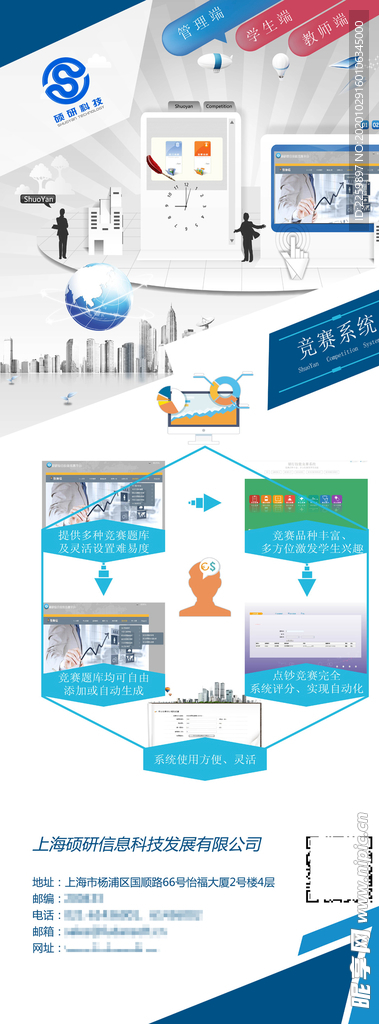 科技公司软件产品介绍展架