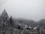 雪景农家小院