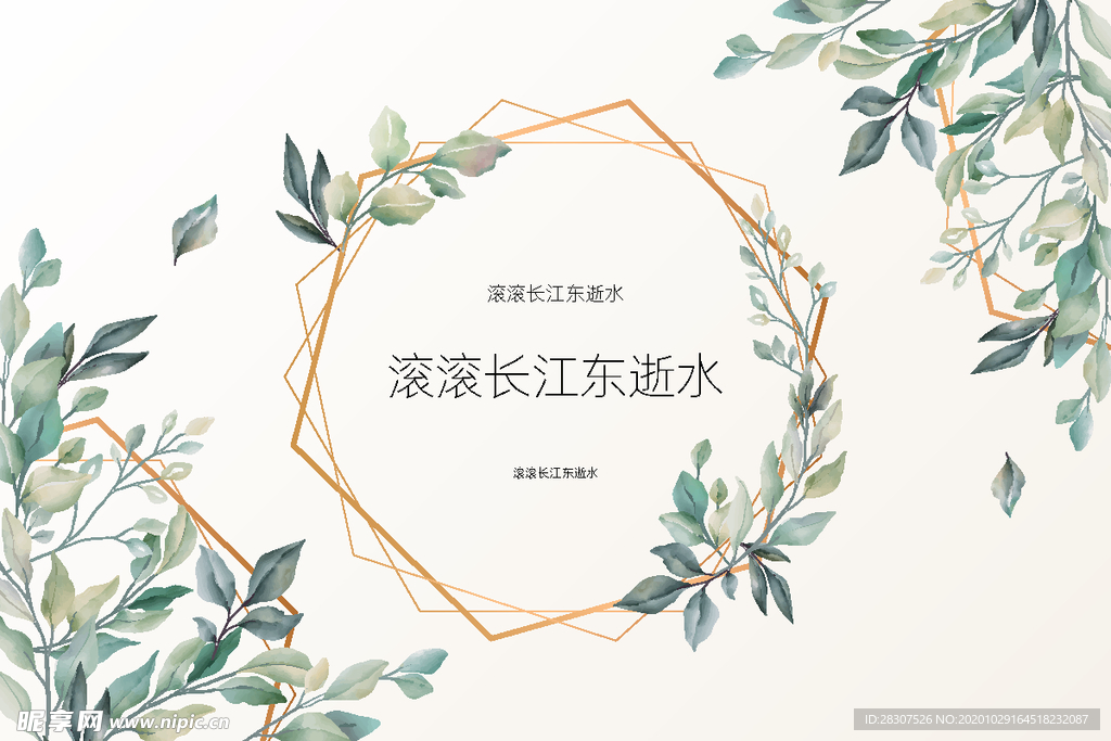 插画花卡片