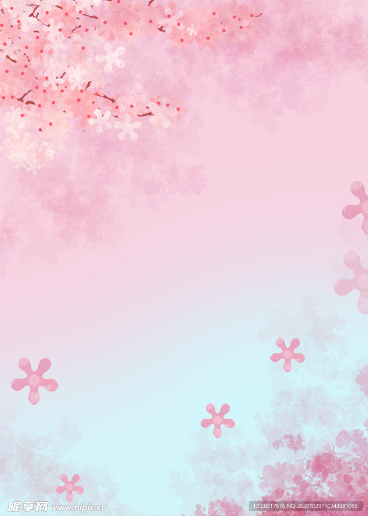 粉色樱花背景