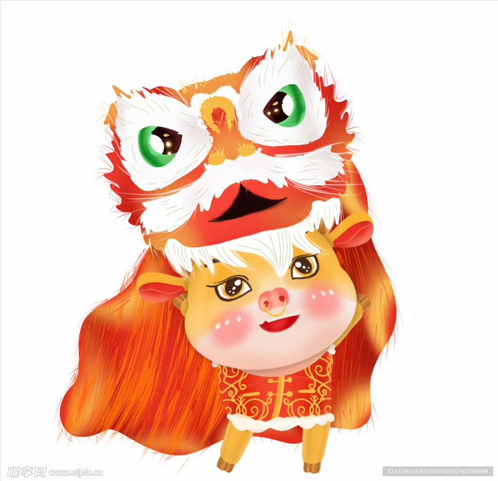 卡通牛