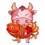 卡通牛