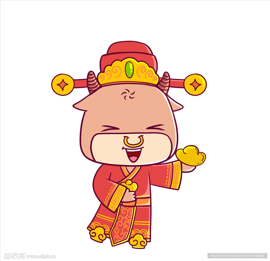卡通牛