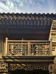 古建筑屋顶 阑干