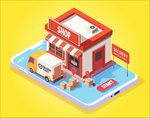 3D街边小店