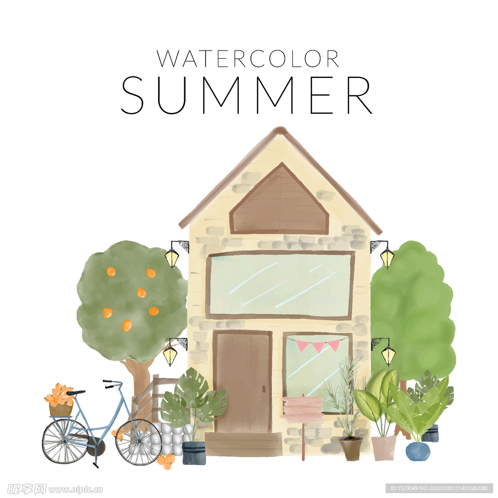 水彩小屋