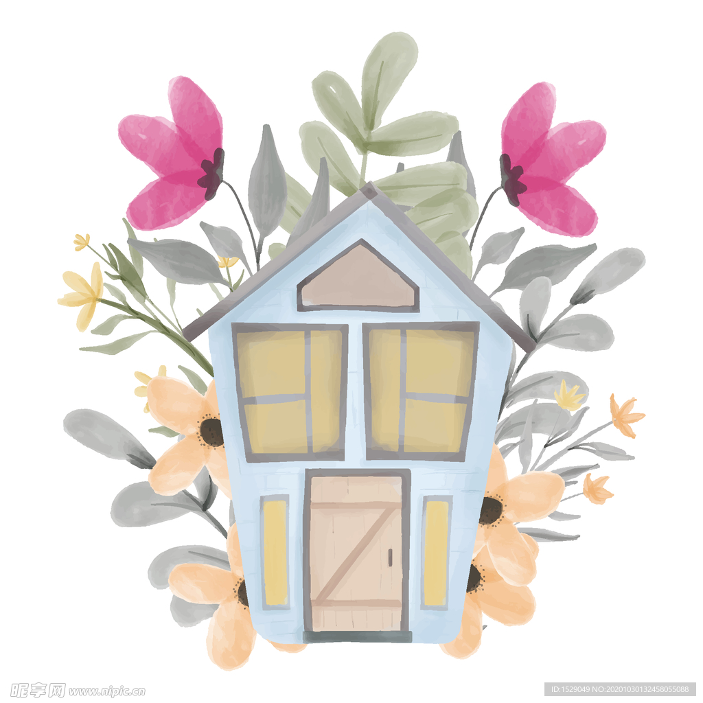 水彩小屋