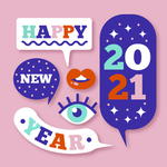 2021新年标签