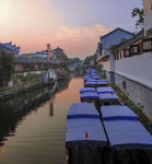 三河古镇河岸风景