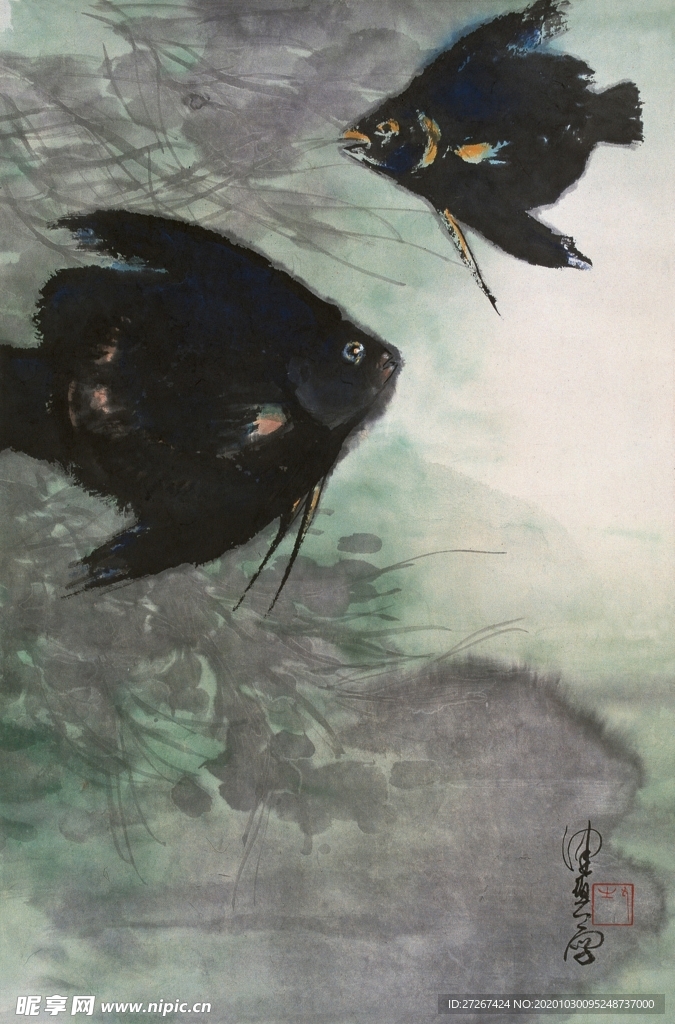 中国山水字画