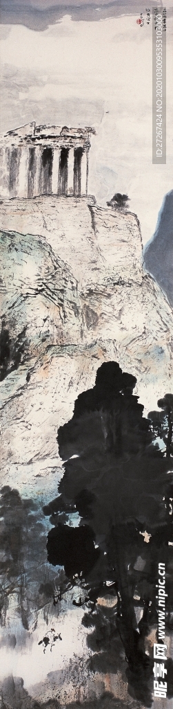 中国山水字画