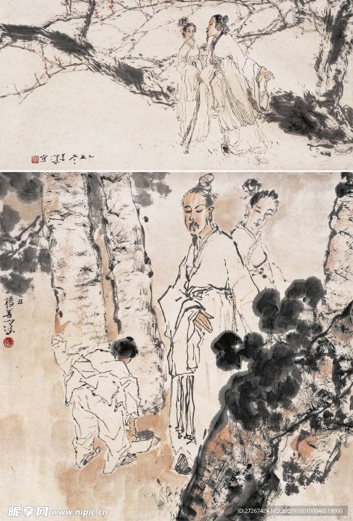 中国山水字画