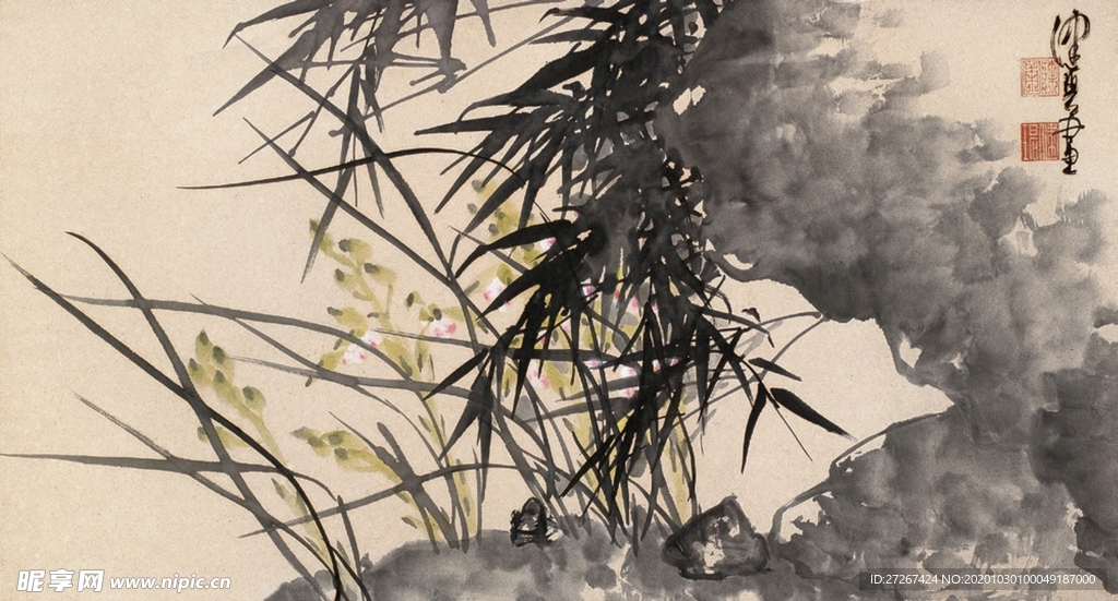 中国山水字画