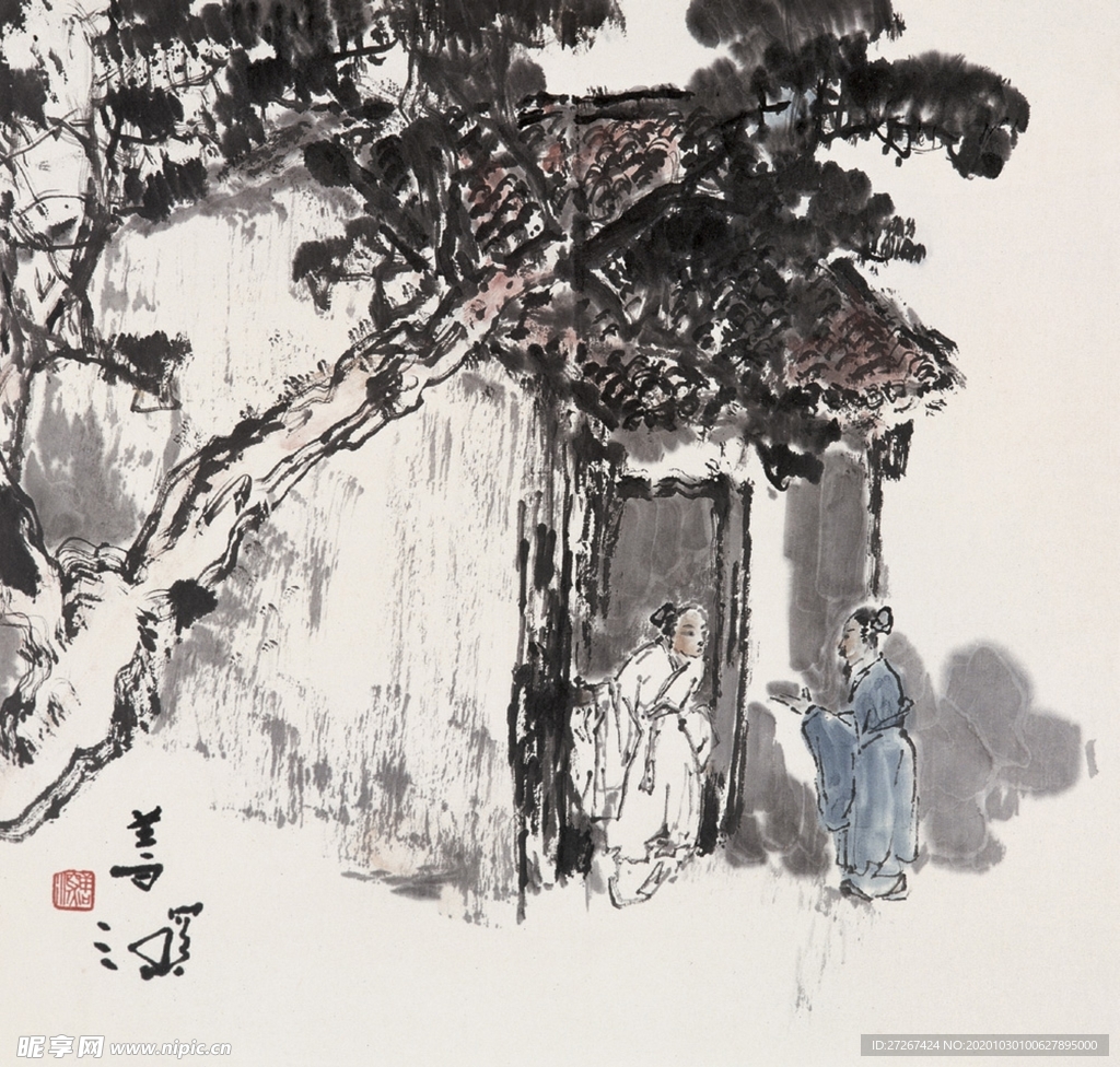 中国山水字画