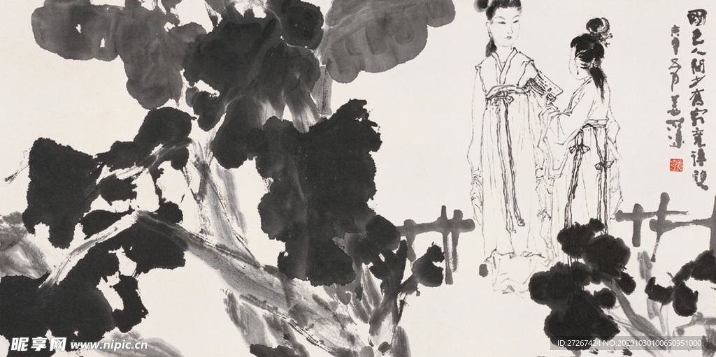 中国山水字画