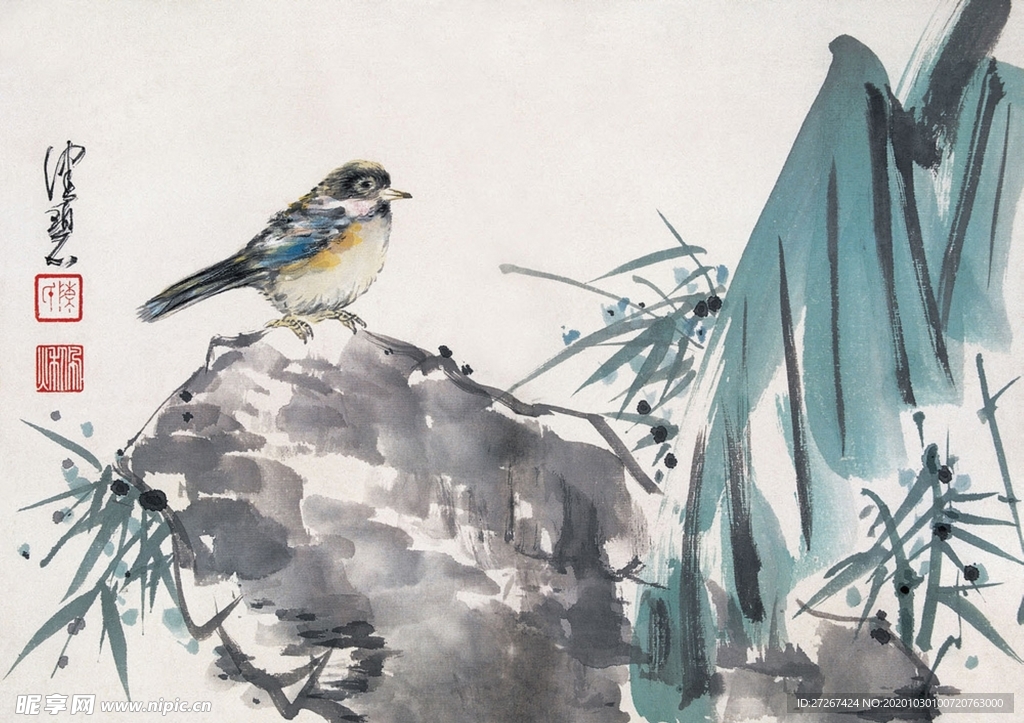 中国山水字画