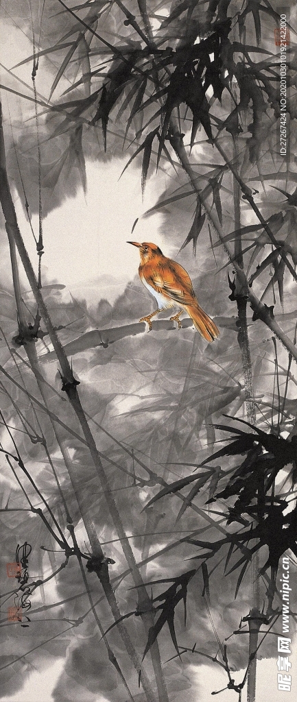 高清山水字画  中国风 水墨画