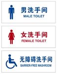 矢量洗手间门牌