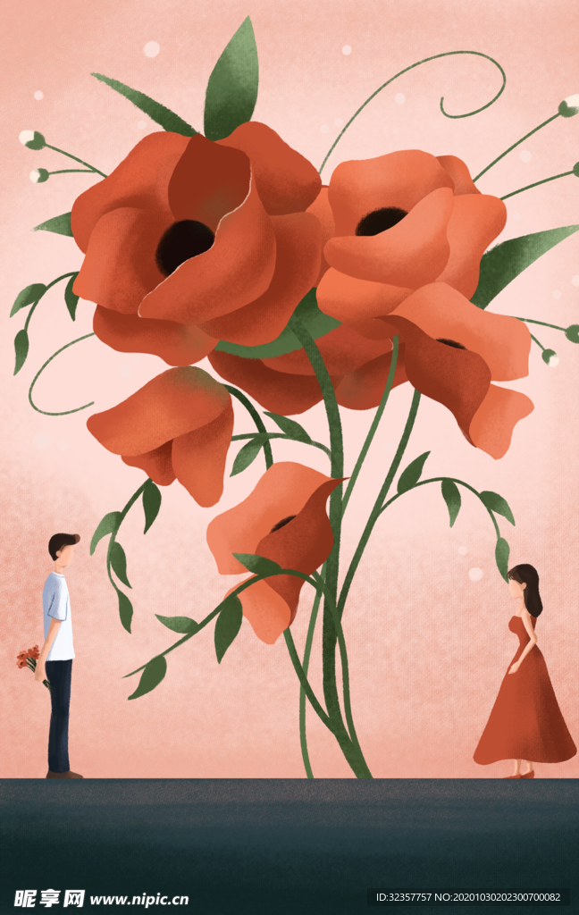 情人节插画