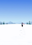 大雪无垠白色的冬天