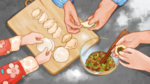 立冬饺子
