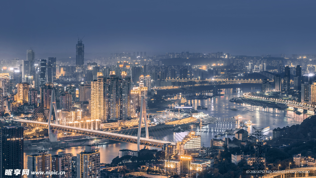 壮丽的城市夜景