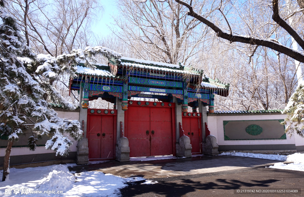 建筑雪景