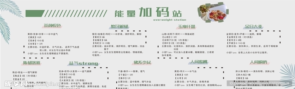 饮料价目表
