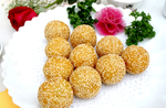 麻圆麻团芝麻球美食图片