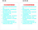 污水排放管理制度牌