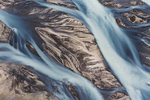 山川河流地质纹理蓝色背景质感
