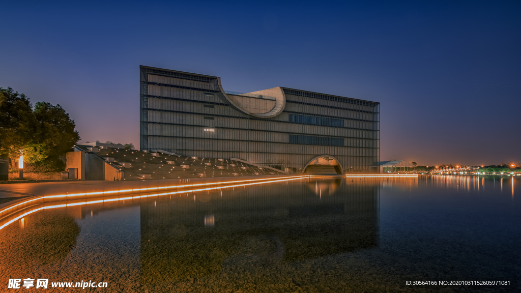 城市夜景建筑背景海报素材