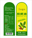 核桃油瓶标
