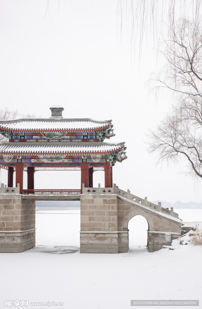 颐和园雪景