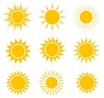 太阳图标矢量