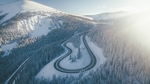 冬季雪山景观