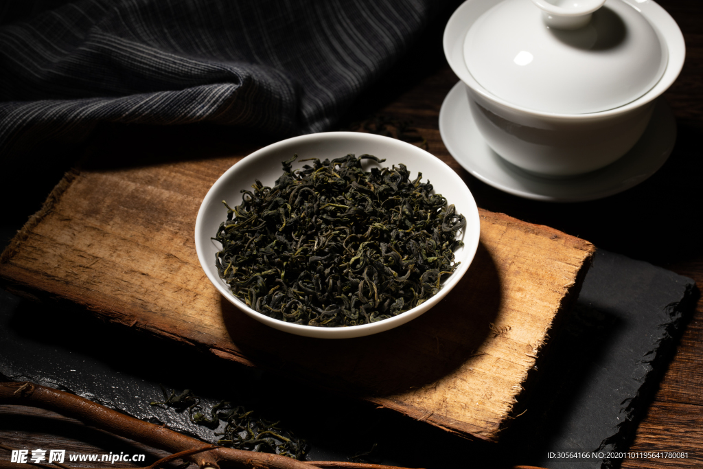 红茶茶叶茶具背景海报素材