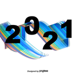 2021牛年设计字体