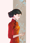 旗袍女子