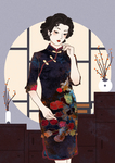 旗袍女子