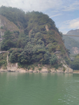实拍青田石门洞景区江水
