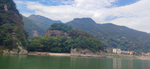 实拍青田石门洞景区彼岸小江