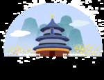 手绘城市 城市地标