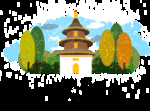 手绘城市 城市地标