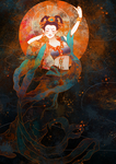 敦煌飞天插画