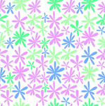 手绘简单粉色碎花