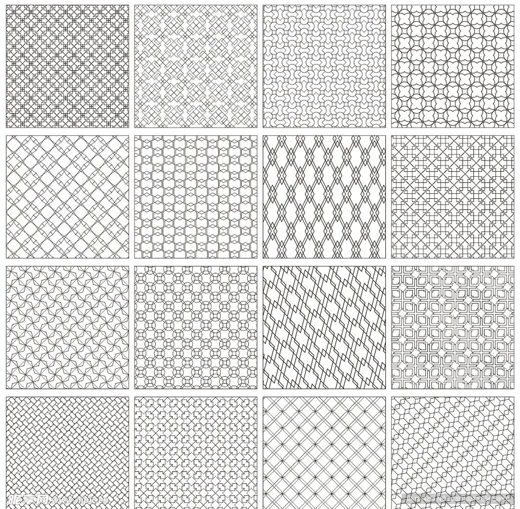 中国风底纹花纹