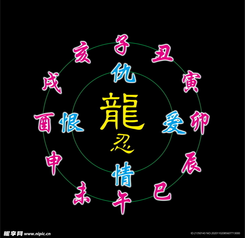 十二地支龙忍