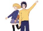青年节男生女生人物元素