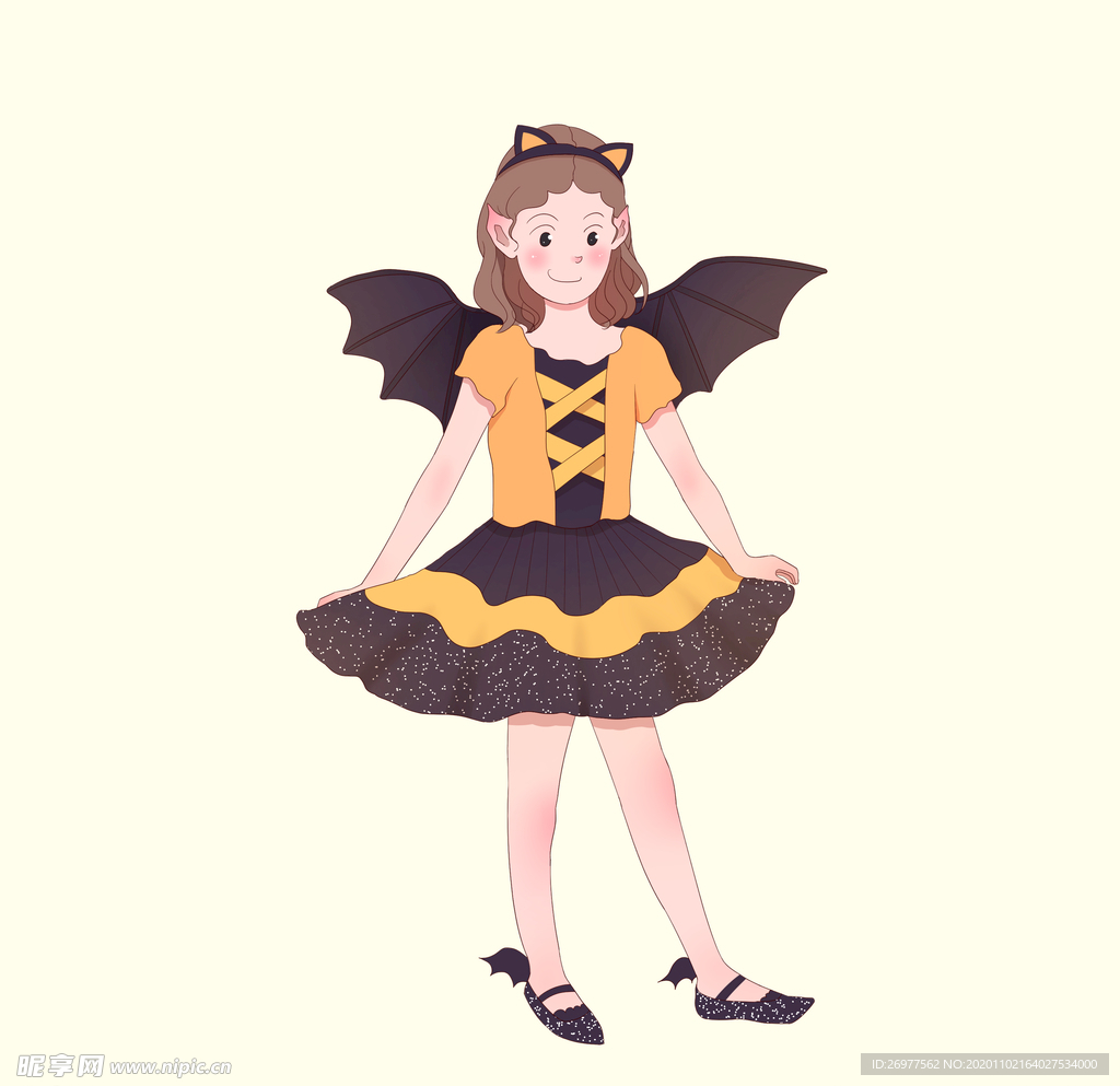 万圣节小女孩